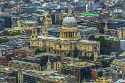 St Paul’s Cathedral Aerial view